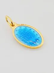 Wonderdadige Medaille Blauw Emaille - 17 mm