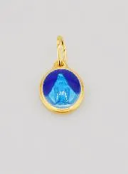 Wonderdadige Medaille Blauw Emaille - 10mm