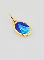 Wonderdadige Medaille Blauw Emaille - 10mm