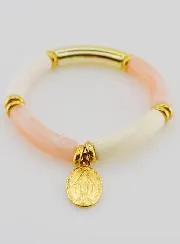 Religieuze Armband Wonderdadige Medaille - Roze