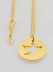 Collier Heilige Geest - Verguld en Parelmoer