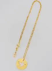 Collier Heilige Geest - Verguld en Parelmoer