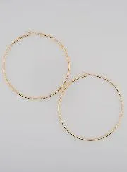Creool Oorbellen 2mm Verguld - 70mm