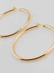 Creool Oorbellen 3mm Verguld - 50mm