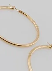 Creool Oorbellen 3mm Verguld - 60mm
