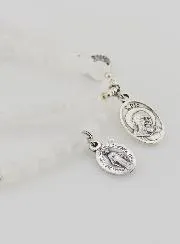 Rozenkrans Armband van Maansteen – St Benedictus en Pater Pio