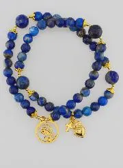 Rozenkrans van Lapis Lazuli - Maagd Maria en Ex Voto