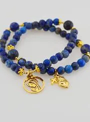 Rozenkrans van Lapis Lazuli - Maagd Maria en Ex Voto