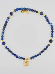 Rozenkrans Armband van Lapis Lazuli - Heilige Maria en Ex Voto