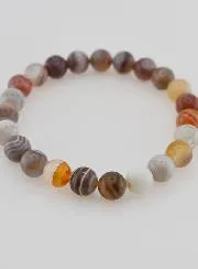 Edelsteen Armband van Botswana Agaat - 8 mm