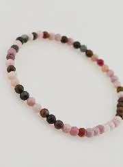 Armband van Multicolour Tourmalijn - 4 mm