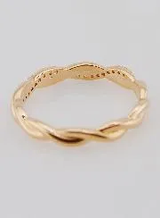 Verweven Ring Trouwring Verguld - Maat 54