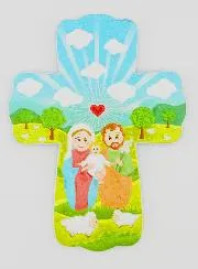 Kruis voor Kind om op te hangen - Heilige Familie