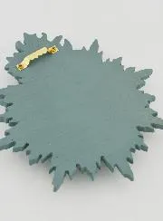 Ex Voto Wanddecoratie Stralend Hart 17 cm - Groen-Grijs