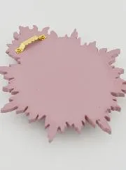 Ex Voto Wanddecoratie Stralend Hart 17 cm - Roze
