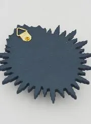 Ex Voto Wanddecoratie Stralend Hart 11 cm - Blauw Grijs