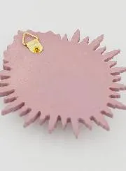 Ex Voto Wanddecoratie Stralend Hart 11 cm - Roze