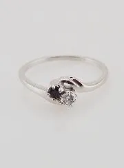 Zilveren Ring met Zirkonia's - Maat 54