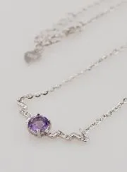 Collier van 925 Zilver en Amethist