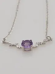 Collier van 925 Zilver en Amethist