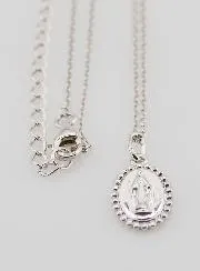 Religieus Collier Maria Wonderdadige – 925 Zilver