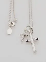Religieuze Halsketting met Kruis Hangers – 925 Zilver