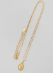 Religieus Collier Maria Wonderdadige – Verguld 925 Zilver