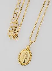 Religieus Collier Maria Wonderdadige – Verguld 925 Zilver
