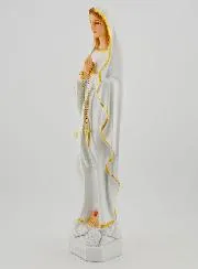 Polychroom Beeld Maria van Lourdes - 30 cm