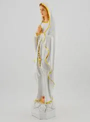 Polychroom Beeld van Onze-Lieve-Vrouw van Lourdes - 30 cm