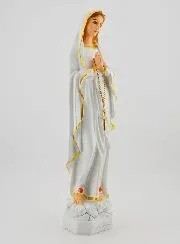 Polychroom Beeld van Onze-Lieve-Vrouw van Lourdes - 30 cm