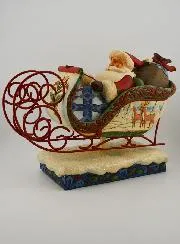 De Slee van de Kerstman - Jim Shore
