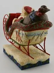 De Slee van de Kerstman - Jim Shore
