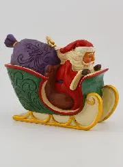 Hangende Kerstman Slee - Jim Shore