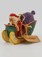 Hangende Kerstman Slee - Jim Shore