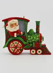 Kerstman Trein om op te Hangen - Jim Shore