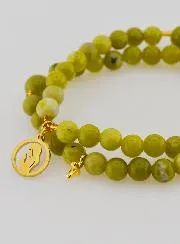 Rozenkrans Armband Groene Jade - Maagd Maria