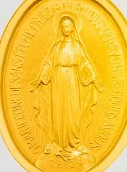 Wonderdadige Medaille Verguld met 24k Fijn Goud - 19 mm