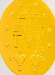 Wonderdadige Medaille Verguld met 24k Fijn Goud - 19 mm