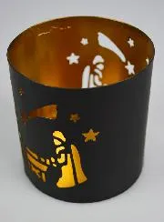 Opengewerkt Windlicht - Kerststal