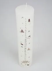 Decoratieve Adventskaars in Scandinavische Stijl - 25 cm