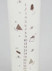 Decoratieve Adventskaars in Scandinavische Stijl - 25 cm
