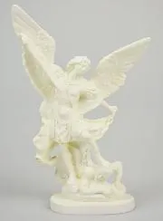 Beeld van Heilige Michaël Lichtgevend - 20 cm