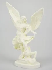 Beeld van Heilige Michaël Lichtgevend - 20 cm
