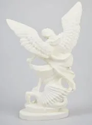 Beeld van Heilige Michaël Lichtgevend - 20 cm