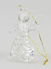 Glazen Kerstengel om op te Hangen 4cm