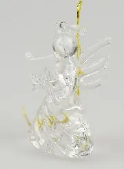 Glazen Kerstengel om op te Hangen 4cm