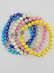 Set van 5 Religieuze Armbanden met Kruisje