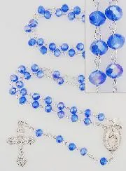 Rozenkrans van de Wonderdadige Medaille met Sluiting - Blauw