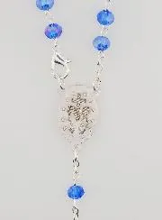 Rozenkrans van de Wonderdadige Medaille met Sluiting - Blauw